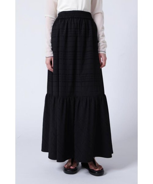 セール】ジャガードチェックティアードスカート(505057883) | アドーア  