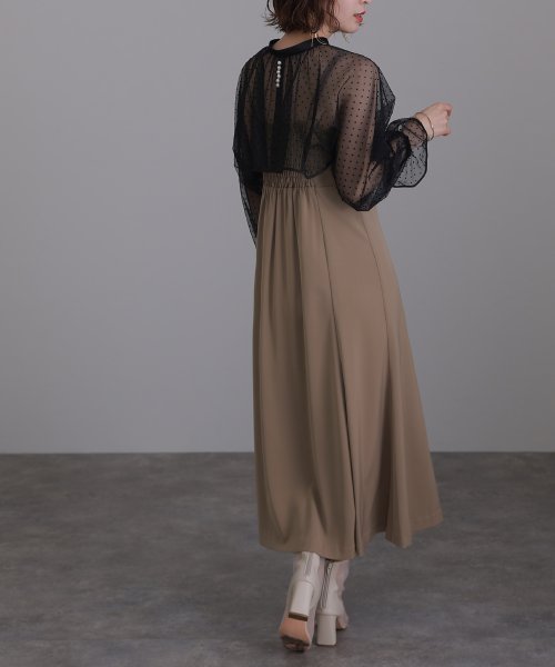 2WAYフロッキードットボレロ＆キャミワンピース 