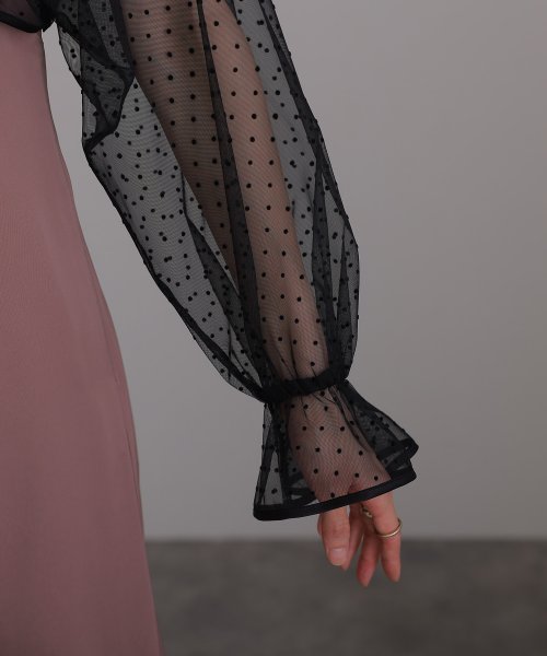 2WAYフロッキードットボレロ＆キャミワンピース 