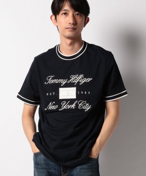 TOMMY HILFIGER(トミーヒルフィガー)/バーズアイテープロゴTシャツ/img06