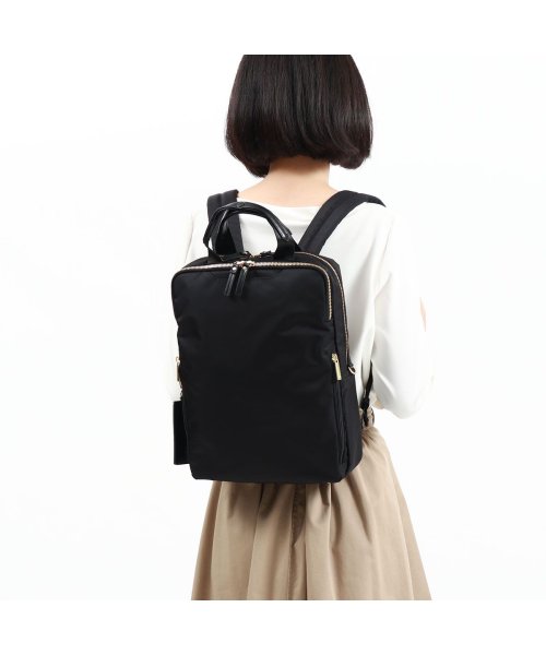 【日本正規品】エースジーン ビジネスリュック ace.GENE スリファム SLIFEMME A4 9L 薄型 13.3インチ PC 撥水 抗菌 11471 ×1└ 内蔵　ポケット XS