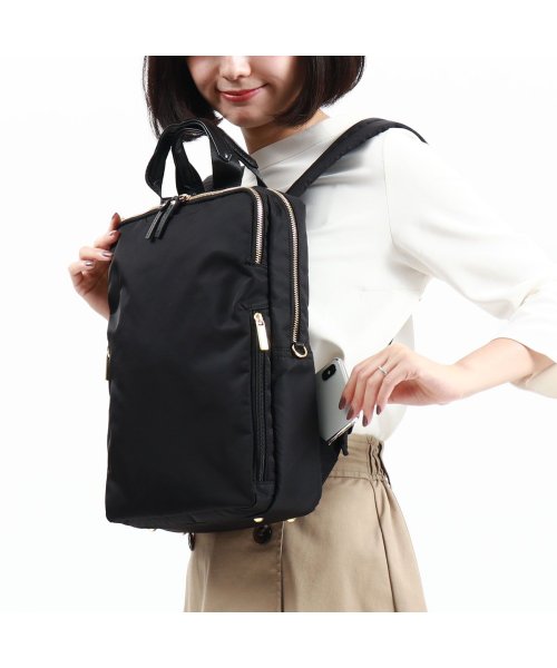 【日本正規品】エースジーン ビジネスリュック ace.GENE スリファム SLIFEMME A4 9L 薄型 13.3インチ PC 撥水 抗菌 11471 ×1└ 内蔵　ポケット XS