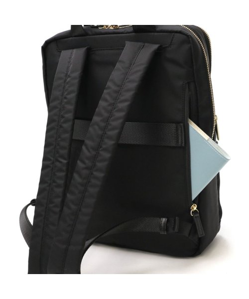 【日本正規品】エースジーン ビジネスリュック ace.GENE スリファム SLIFEMME A4 9L 薄型 13.3インチ PC 撥水 抗菌 11471 ×1└ 内蔵　ポケット XS