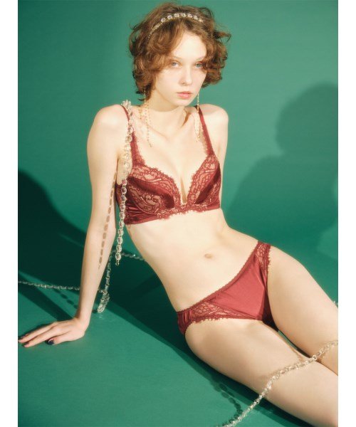 LILY BROWN Lingerie(LILY BROWN Lingerie)/【LILY BROWN Lingerie】サテン アイラッシュレース ブラ(A－H)/img02