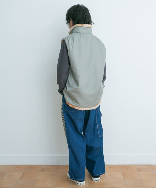 URBAN RESEARCH DOORS（Kids）(アーバンリサーチドアーズ（キッズ）)/DENIM DUNGAREE　ボア レベル7 リバーシブルベスト(KIDS)/img05