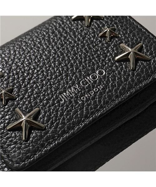 JIMMY CHOO(ジミーチュウ)/【Jimmy Choo(ジミーチュウ)】NEMO UUF  レザー スタースタッズ 三つ折り財布 ミニ財布 豆財布 レディース/img10