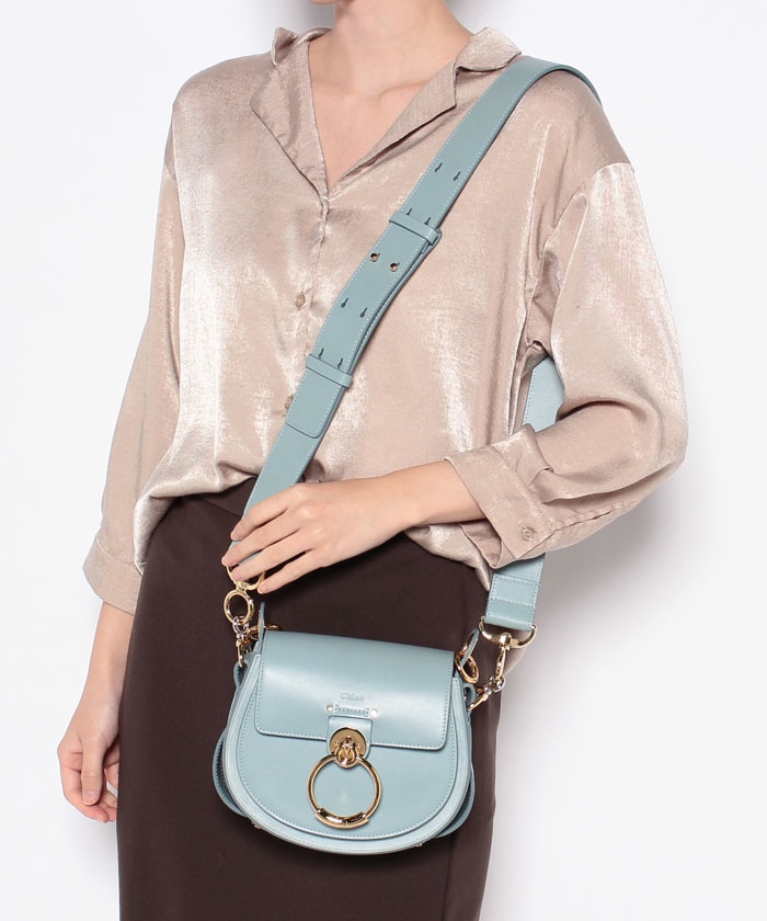 Chloe´ クロエ チェーンバッグ ショルダー ハンド フェイドブルー 美品-