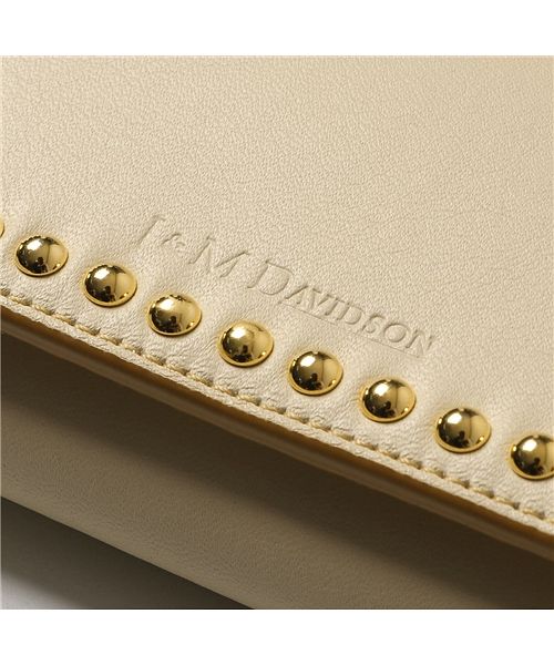【J&M DAVIDSON(ジェイアンドエム デヴィッドソン)】三つ折り財布 SMALL WALLET WITH STUDS SSMW 1XX SCXX レザー