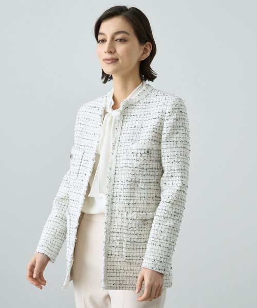 【Eternal Line 2023】ミックスツィードノーカラーハーフ ジャケット 無し Eternal Line