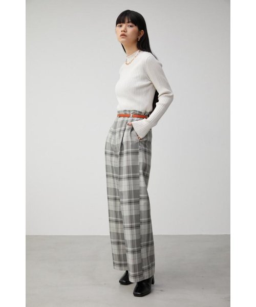 AZUL by moussy(アズールバイマウジー)/COLOR BELT CHECK PANTS/img02