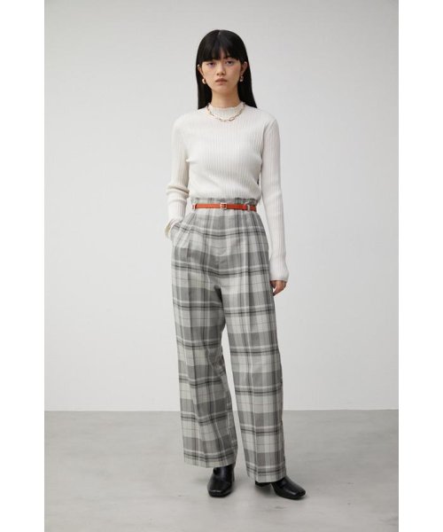 AZUL by moussy(アズールバイマウジー)/COLOR BELT CHECK PANTS/img03