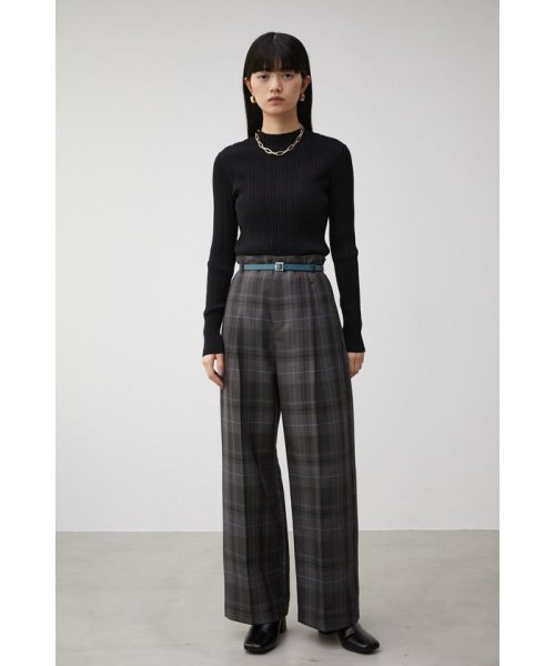 AZUL by moussy(アズールバイマウジー)/COLOR BELT CHECK PANTS/img12