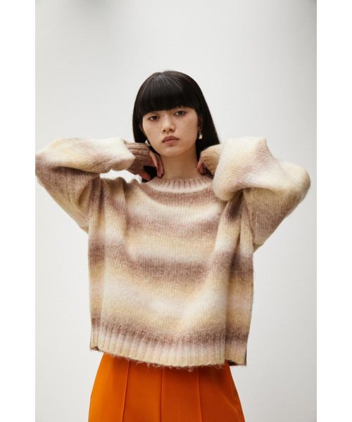 AZUL by moussy(アズールバイマウジー)/GRADATION KNIT TOPS/img01