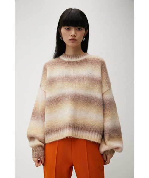 AZUL by moussy(アズールバイマウジー)/GRADATION KNIT TOPS/img04