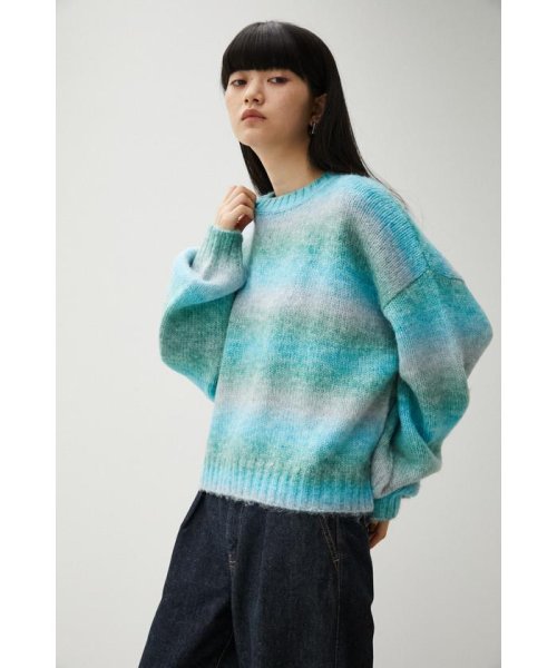 AZUL by moussy(アズールバイマウジー)/GRADATION KNIT TOPS/img19