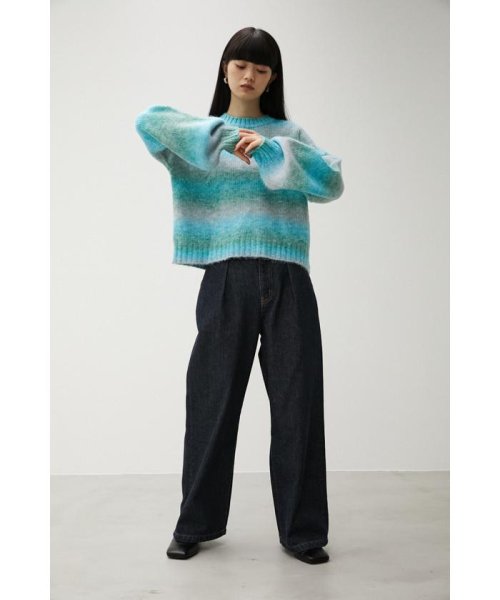 AZUL by moussy(アズールバイマウジー)/GRADATION KNIT TOPS/img21