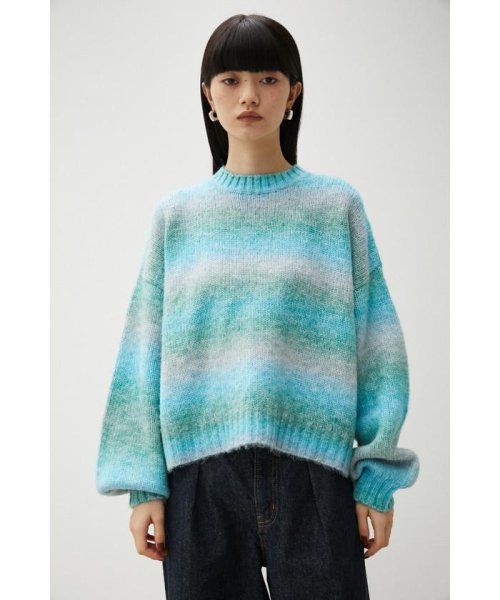 AZUL by moussy(アズールバイマウジー)/GRADATION KNIT TOPS/img22