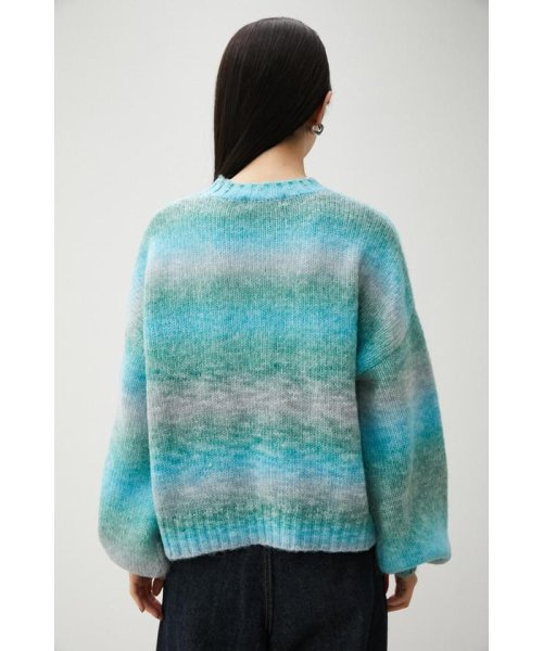AZUL by moussy(アズールバイマウジー)/GRADATION KNIT TOPS/img24