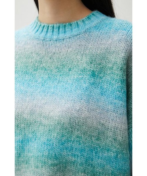 AZUL by moussy(アズールバイマウジー)/GRADATION KNIT TOPS/img25