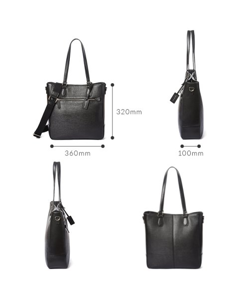 ゾンネ トートバッグ ビジネストート 本革 ファスナー付き 肩掛け A4 スターク SONNE STARK SOBS002 メンズ ブランド スターク STARK