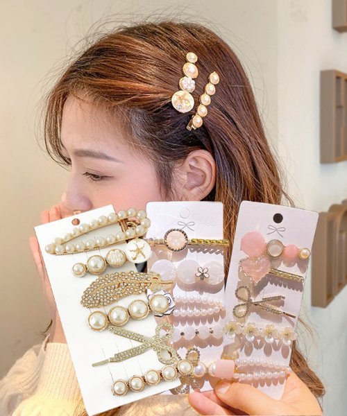 ヘアピンセット ハンドメイド アンティーク アクセサリー ヘア 