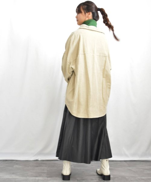 ARGO TOKYO(アルゴトウキョウ)/Fake Leather Flare A Line Skirt 222017　フェイクレザーフレアAラインスカート/img16