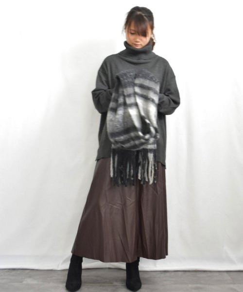 ARGO TOKYO(アルゴトウキョウ)/Fake Leather Flare A Line Skirt 222017　フェイクレザーフレアAラインスカート/img30