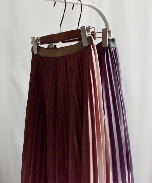 ARGO TOKYO(アルゴトウキョウ)/Discolor Accordion Pleats Skirt 222018 変色アコーデイオンプリーツスカート/img02