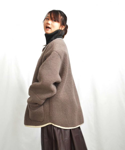 ARGO TOKYO(アルゴトウキョウ)/Corduroy Piping Boa Jacket　21061 コーデユロイパイピングボアジャケット/img23