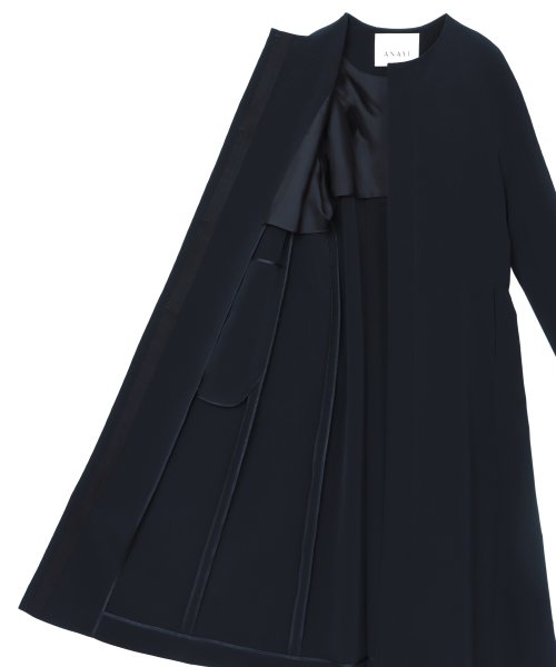 【Eternal Line 2023】コンパクトストレッチノーカラーコート Eternal Line