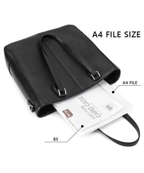 ゾンネ トートバッグ ビジネストート 本革 ファスナー付き 肩掛け A4 スターク SONNE STARK SOBS002 メンズ ブランド スターク STARK