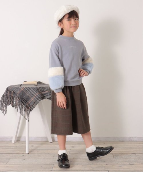 ikka kids(イッカ　キッズ)/チェック柄ストレッチガウチョ（120〜160cm）/img09