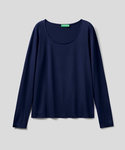 BENETTON (women)(ベネトン（レディース）)/【GREEN B】Uネック長袖Tシャツ・カットソー/img21