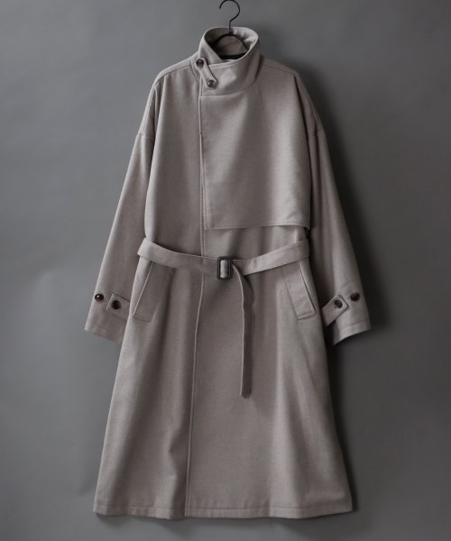 SITRY(SITRY)/【SITRY】over size wool stand long coat/オーバーサイズ ウール スタンド ロングコート/img02