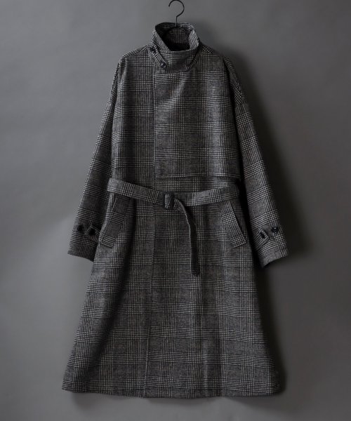 SITRY(SITRY)/【SITRY】over size wool stand long coat/オーバーサイズ ウール スタンド ロングコート/img03