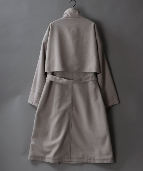 SITRY(SITRY)/【SITRY】over size wool stand long coat/オーバーサイズ ウール スタンド ロングコート/img10