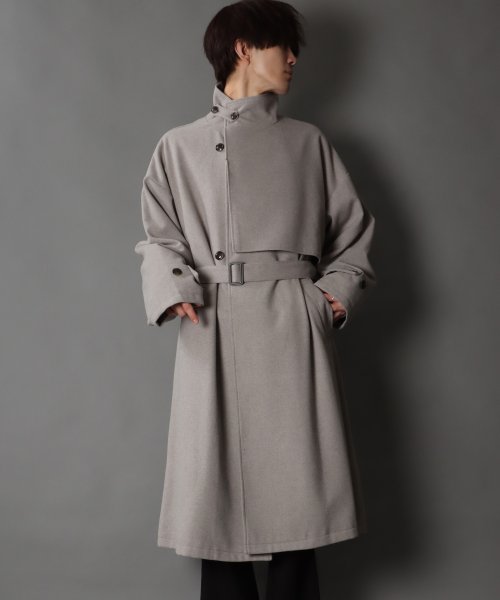 SITRY(SITRY)/【SITRY】over size wool stand long coat/オーバーサイズ ウール スタンド ロングコート/img17