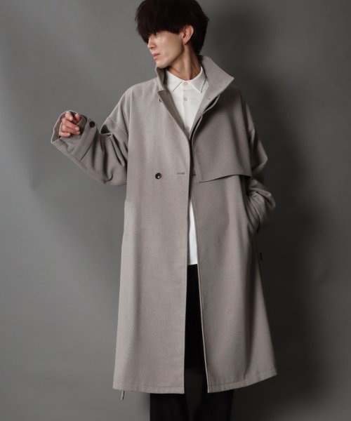 SITRY(SITRY)/【SITRY】over size wool stand long coat/オーバーサイズ ウール スタンド ロングコート/img19