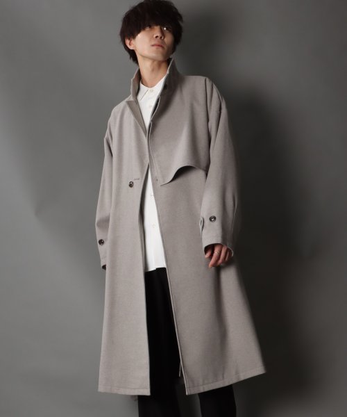 SITRY(SITRY)/【SITRY】over size wool stand long coat/オーバーサイズ ウール スタンド ロングコート/img20
