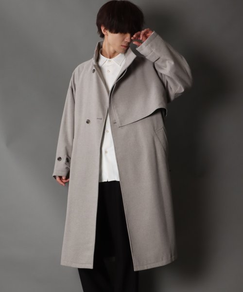 SITRY(SITRY)/【SITRY】over size wool stand long coat/オーバーサイズ ウール スタンド ロングコート/img21