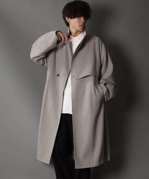 SITRY(SITRY)/【SITRY】over size wool stand long coat/オーバーサイズ ウール スタンド ロングコート/img22