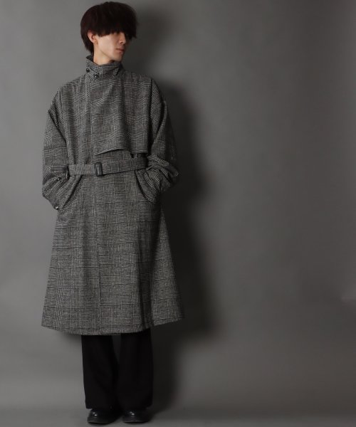 SITRY(SITRY)/【SITRY】over size wool stand long coat/オーバーサイズ ウール スタンド ロングコート/img26