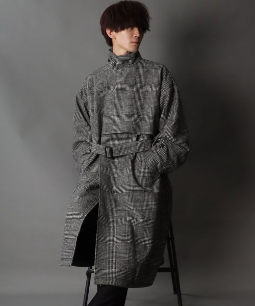 SITRY(SITRY)/【SITRY】over size wool stand long coat/オーバーサイズ ウール スタンド ロングコート/img27