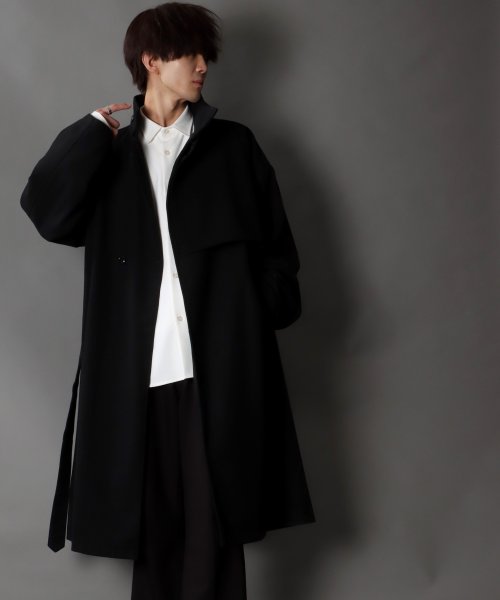 SITRY(SITRY)/【SITRY】over size wool stand long coat/オーバーサイズ ウール スタンド ロングコート/img51