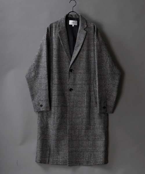 SITRY(SITRY)/【SITRY】over size wool chester coat/オーバーサイズ ウール チェスターコート/シングル チェスター ロングコート/img01