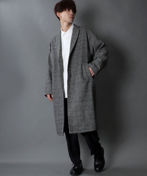SITRY(SITRY)/【SITRY】over size wool chester coat/オーバーサイズ ウール チェスターコート/シングル チェスター ロングコート/img11