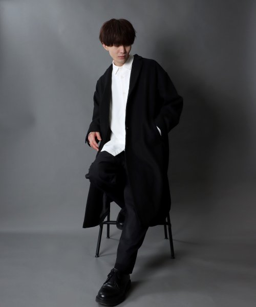 SITRY(SITRY)/【SITRY】over size wool chester coat/オーバーサイズ ウール チェスターコート/シングル チェスター ロングコート/img15