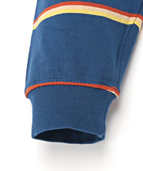 LUXSTYLE(ラグスタイル)/マルチボーダーラガーシャツ/ラガーシャツ メンズ 長袖 ポロシャツ ボーダー ロゴ 刺繍/img15