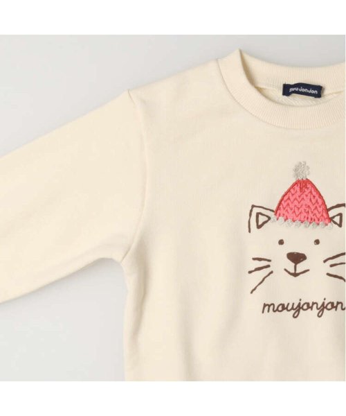 moujonjon(ムージョンジョン)/【子供服】 moujonjon (ムージョンジョン) 日本製ねこ・うさぎ裏毛トレーナー 80cm～130cm M66634/img04