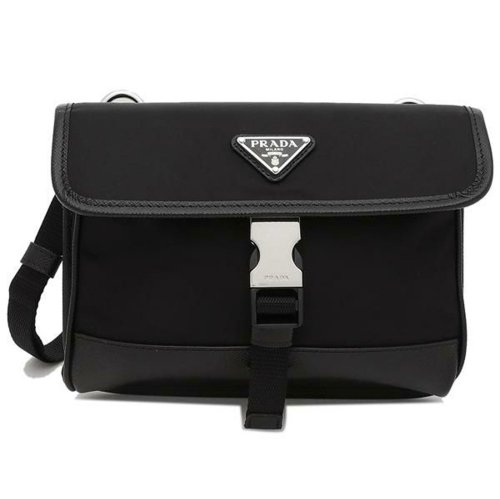 プラダ ショルダーバッグ リナイロン サファイアーノレザー スマホ  